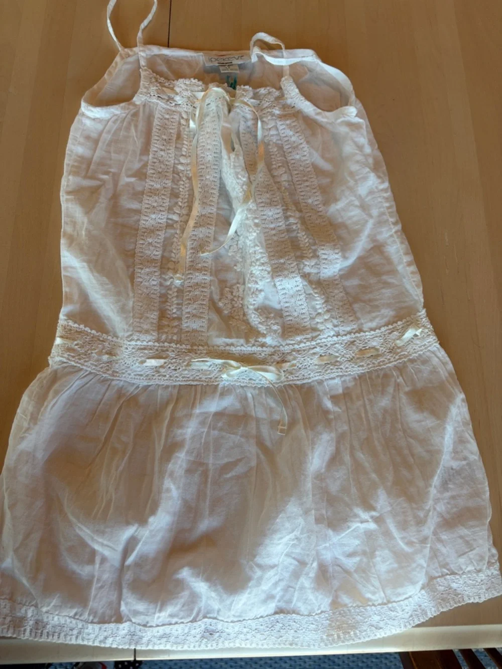 Charming Brand New Ipekevi White Lace Camisole/Dress Girls Size 8 NWT